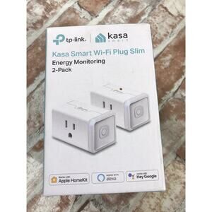 Kasa Smart Wi-Fi Plug Slim Energy Monitoring 2-pack